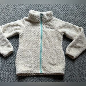 Columbia Youth Girls Small (size 8) Sherpa Fleece Full Zip Jacket Cream